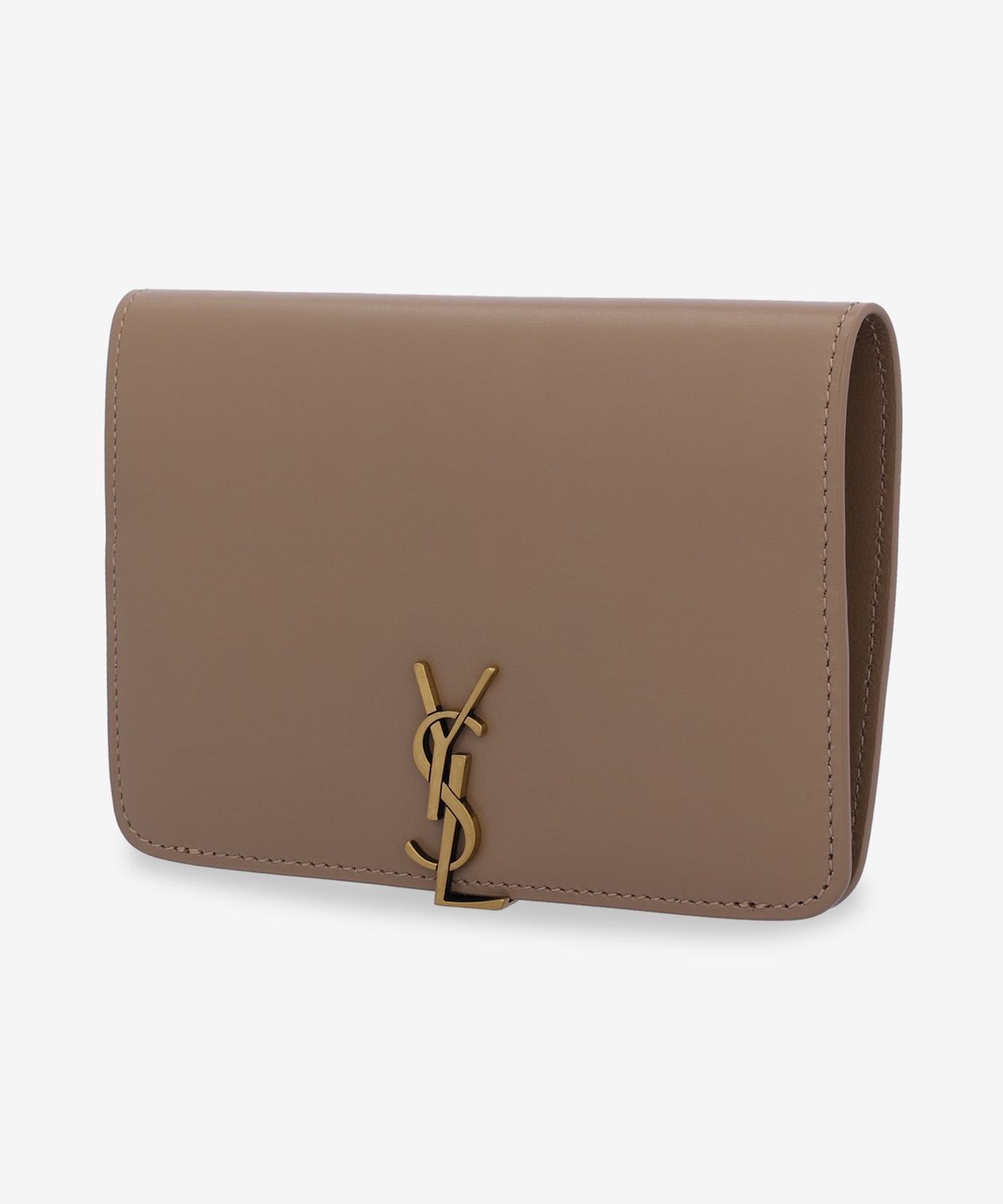 생로랑(SAINT LAURENT) 모노그램 볼테르 여권 지갑 - 토프:골드 / 8218850SX0W2646