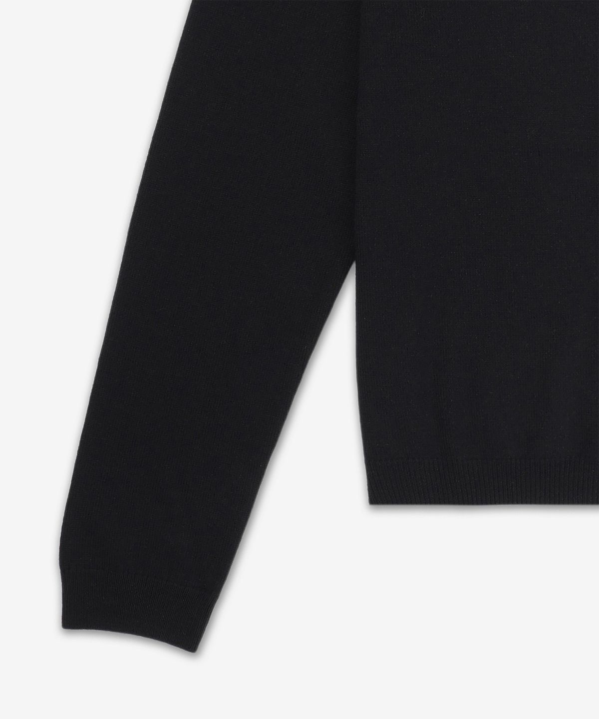 생로랑(SAINT LAURENT) 울 카상드르 자수 로고 가디건 - 블랙 / 823581Y77AZ1000