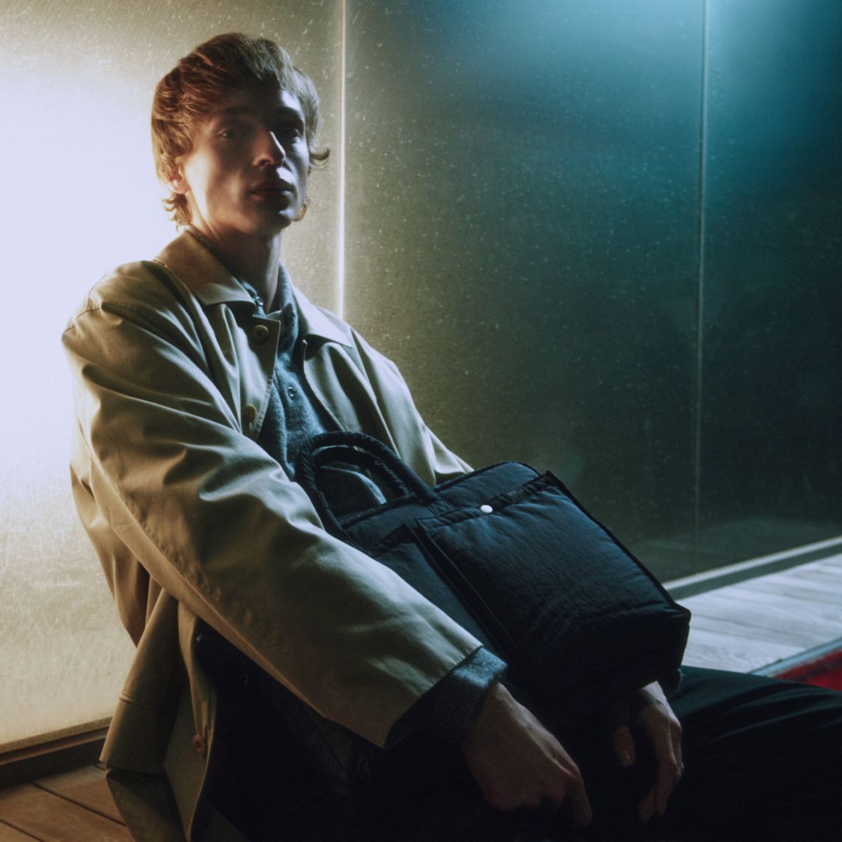 스위치(SWEETCH) CITY BOYS SLIM BRIEFCASE 001 Dawn Black