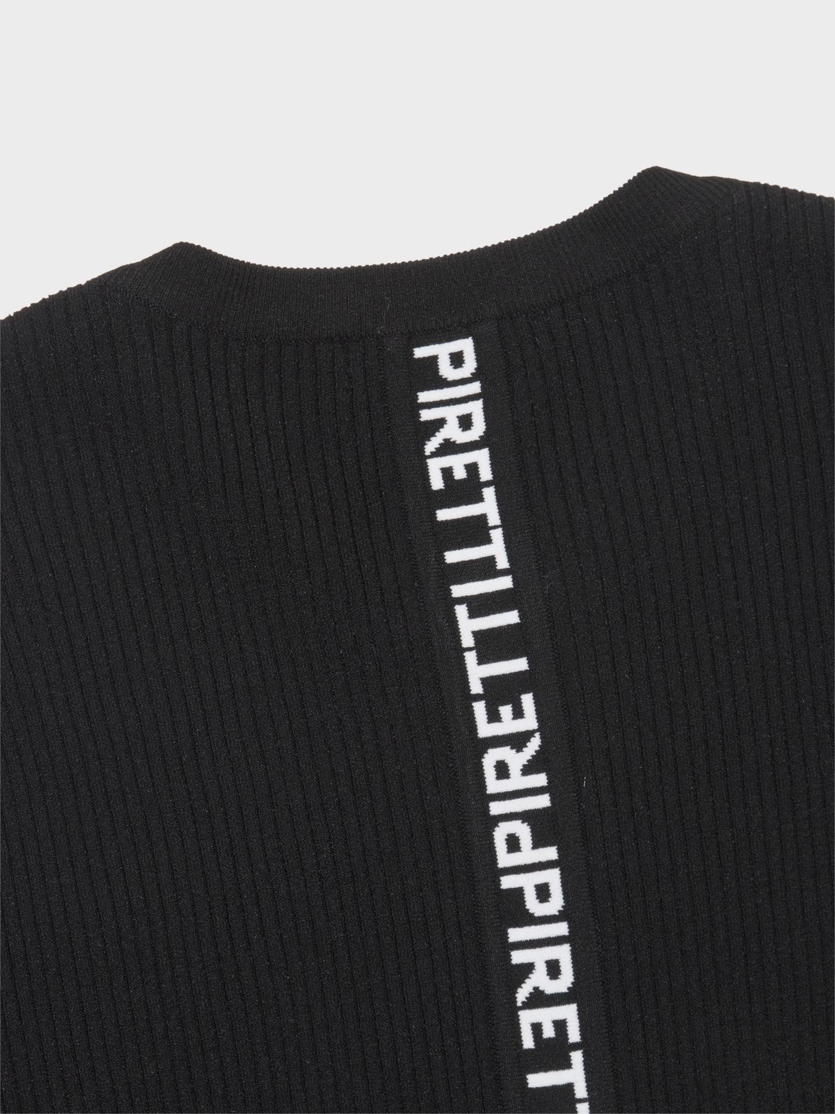 피레티(PIRETTI) 사보나 립조직 풀집업 W_Black