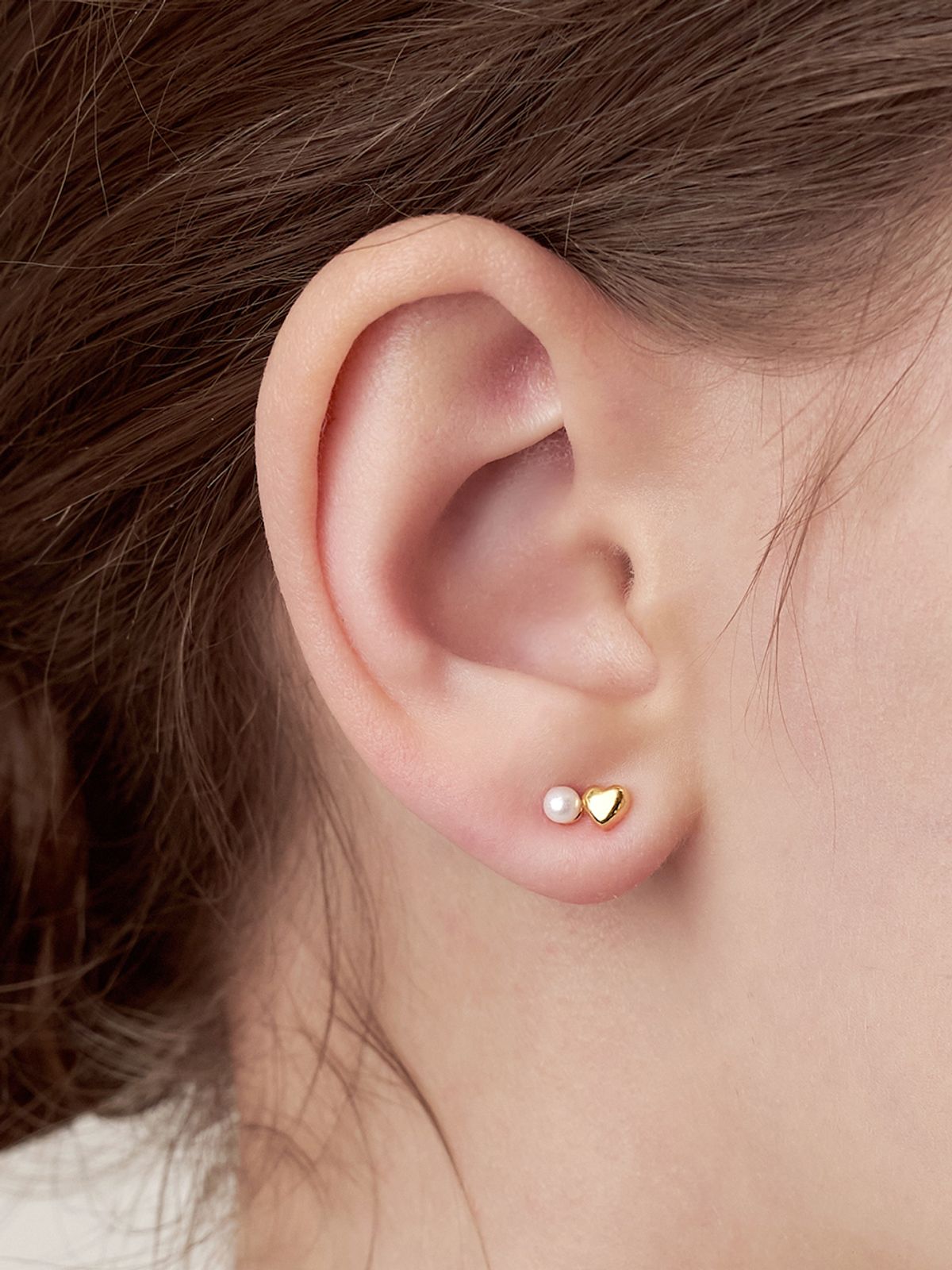앵브록스(ENGBROX) [silver925] buddy heart pearl earring