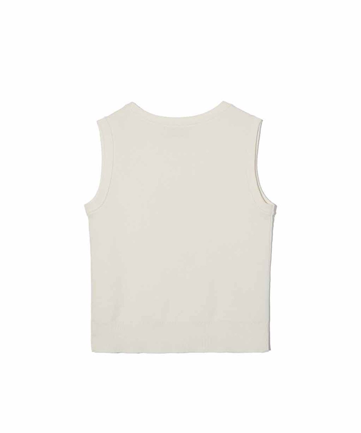 렌세(RENSE) Scoop Neck Rivet Sleeveless Knit Ivory
