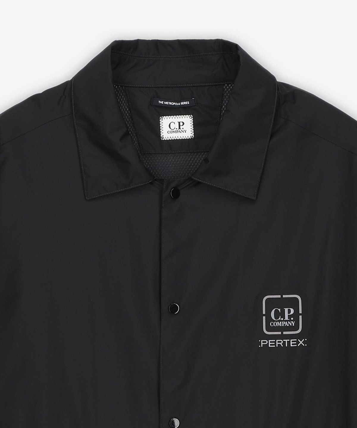 씨피 컴퍼니(CP Company) 메트로폴리스 퍼텍스 오버셔츠 재킷 - 블랙 / 18CLOS020A110033A999