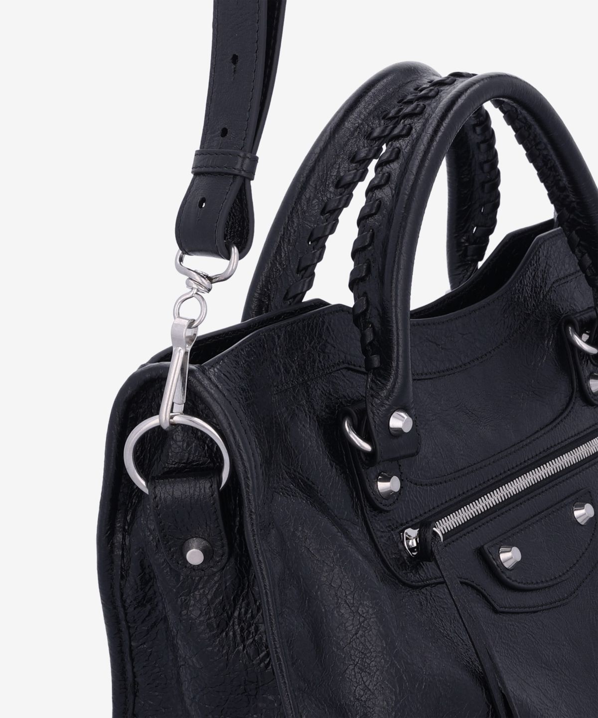 발렌시아가(BALENCIAGA) 르 시티 미디엄 토트백 - 블랙 / 8230582AA9S1000