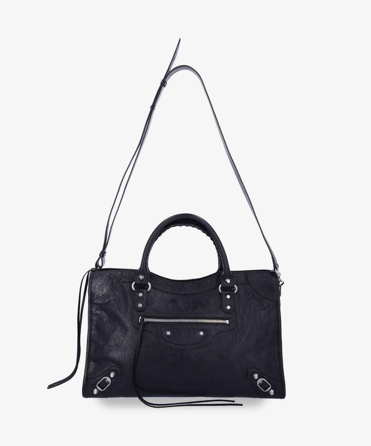 발렌시아가(BALENCIAGA) 르 시티 미디엄 토트백 - 블랙 / 8230582AA9S1000