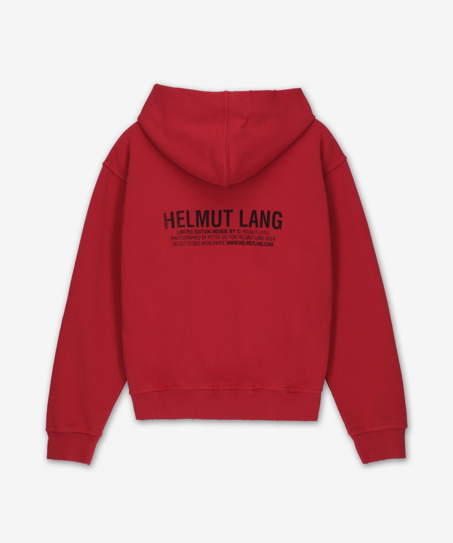 MUSINSA | HELMUT LANG Postcard Hoodie - Red / O10HM522H0W