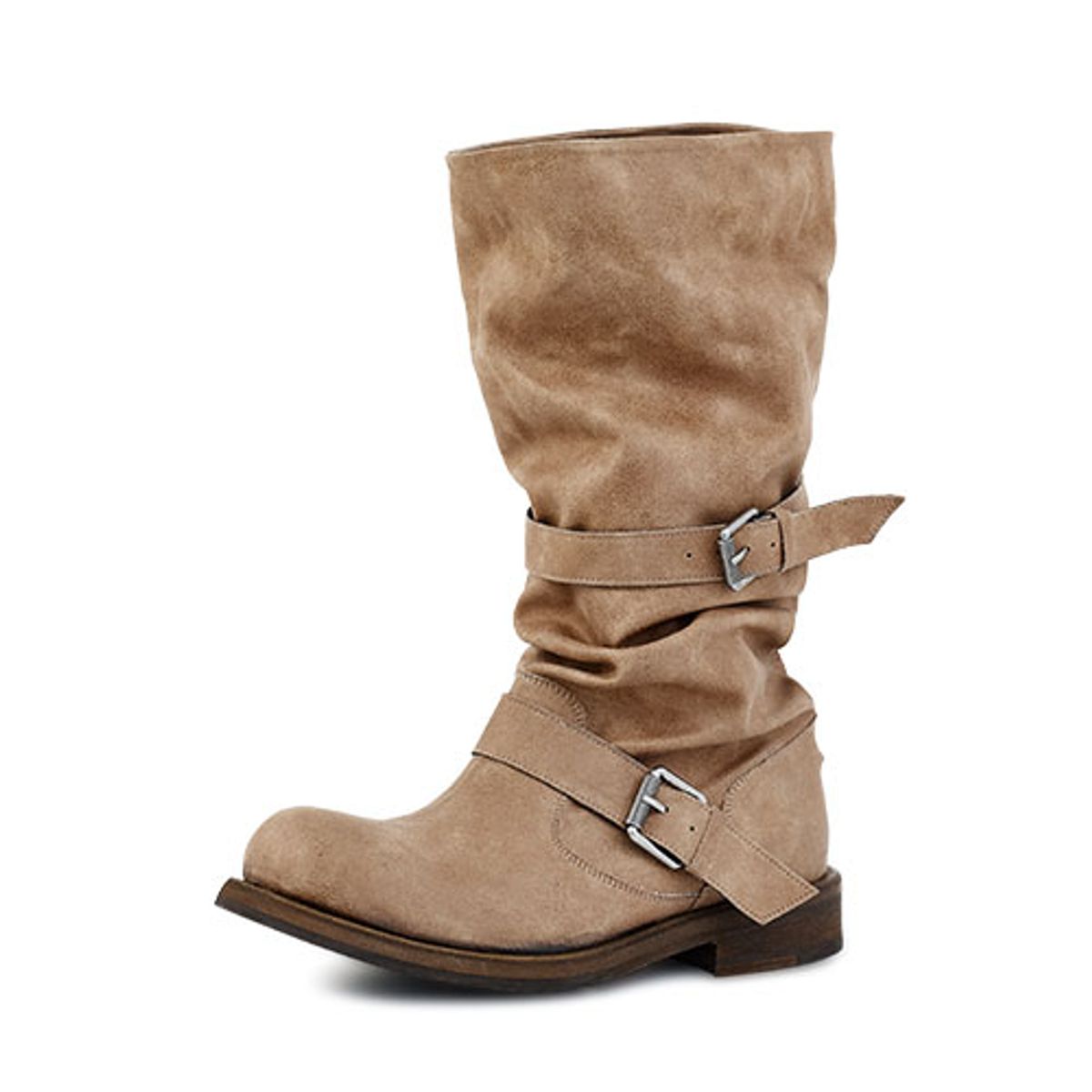 네거티브쓰리(NEGATIVETHREE) Slouchy Long Boots_Washed Beige