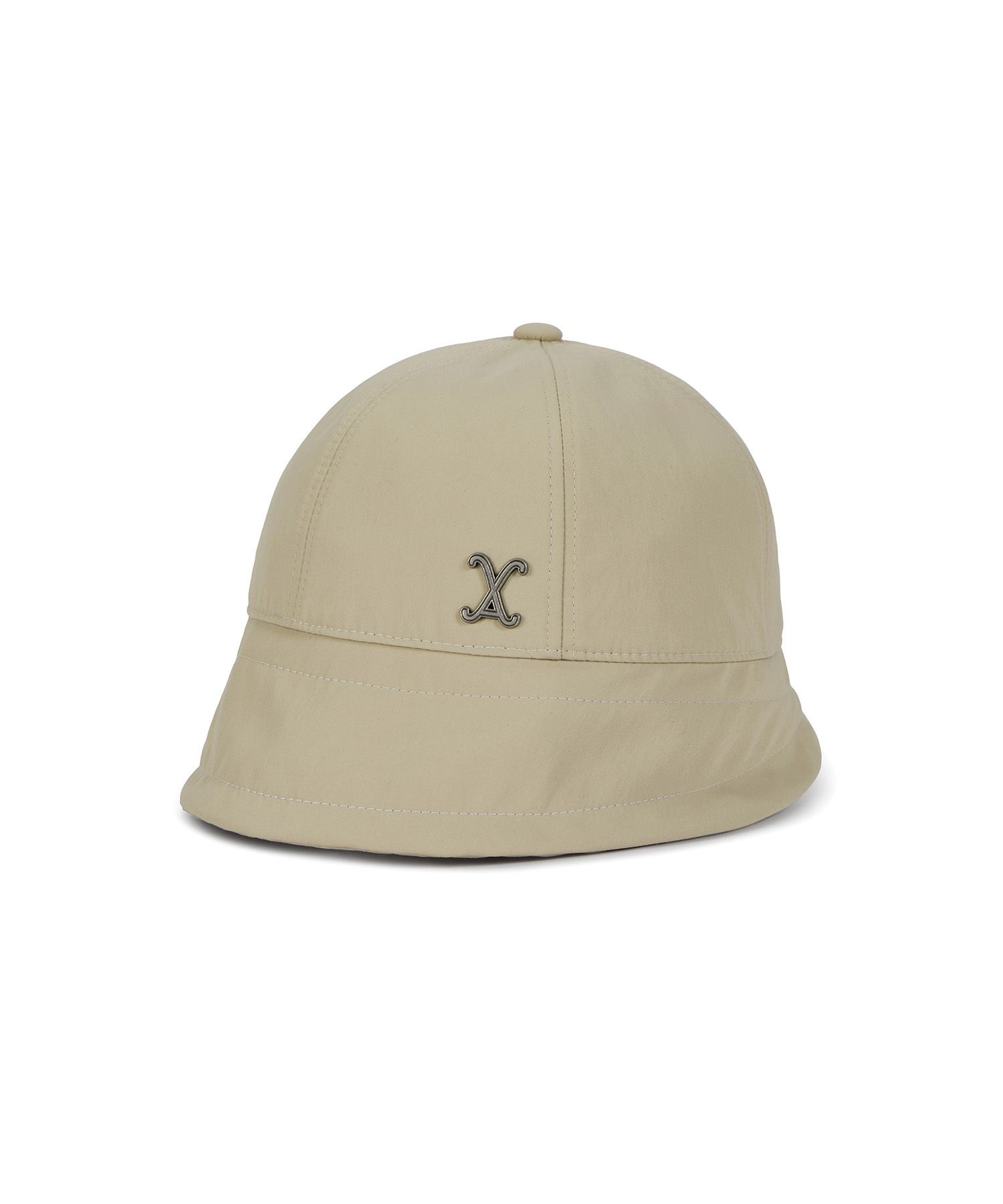MUSINSA | VARZAR VA Curved Studded Nylon Bonnet Hat Beige