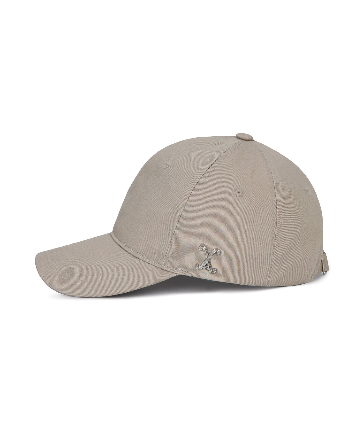 MUSINSA | VARZAR VA Curved Stud Ball Cap Beige