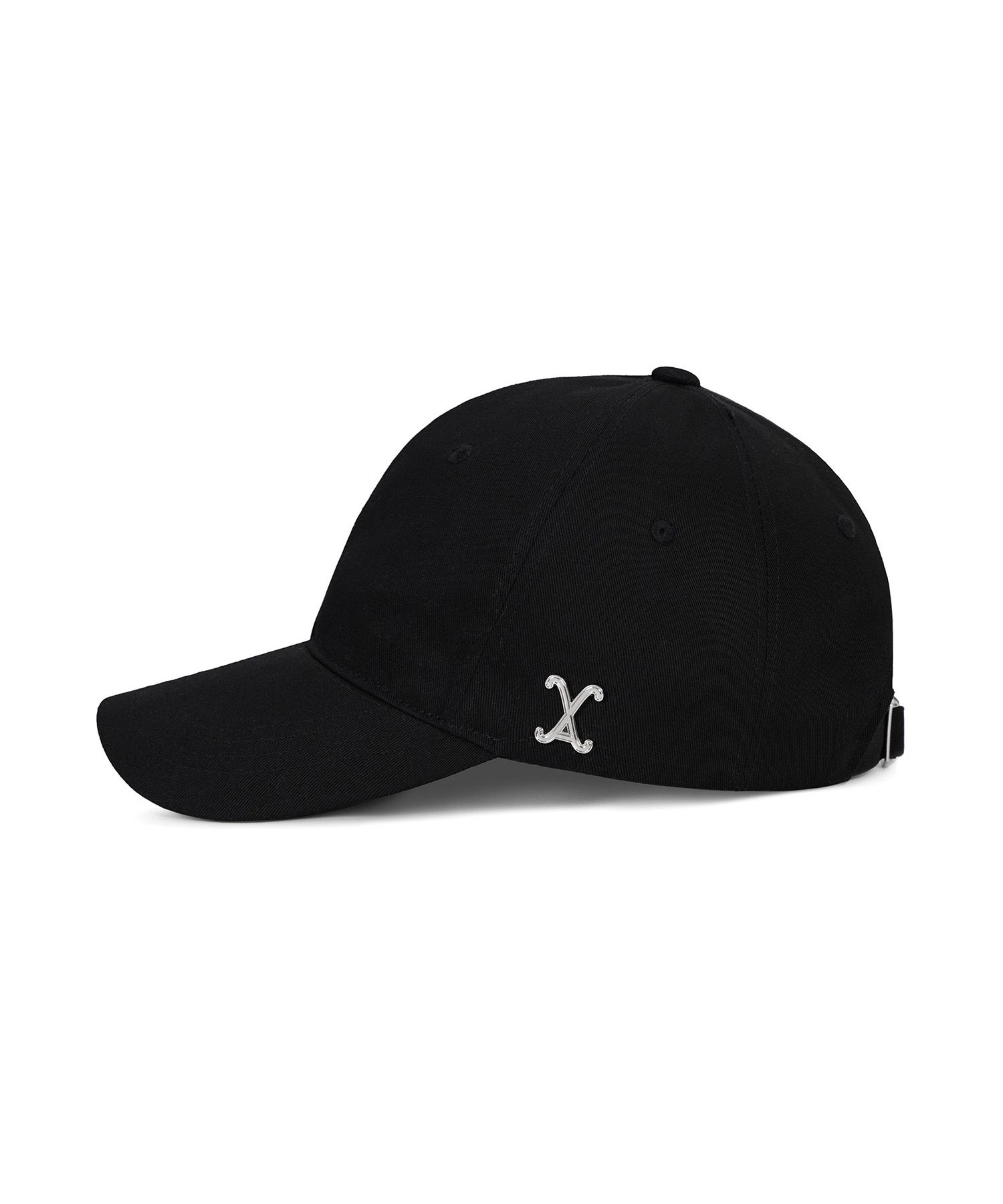 MUSINSA | VARZAR VA Curved Stud Ball Cap Black