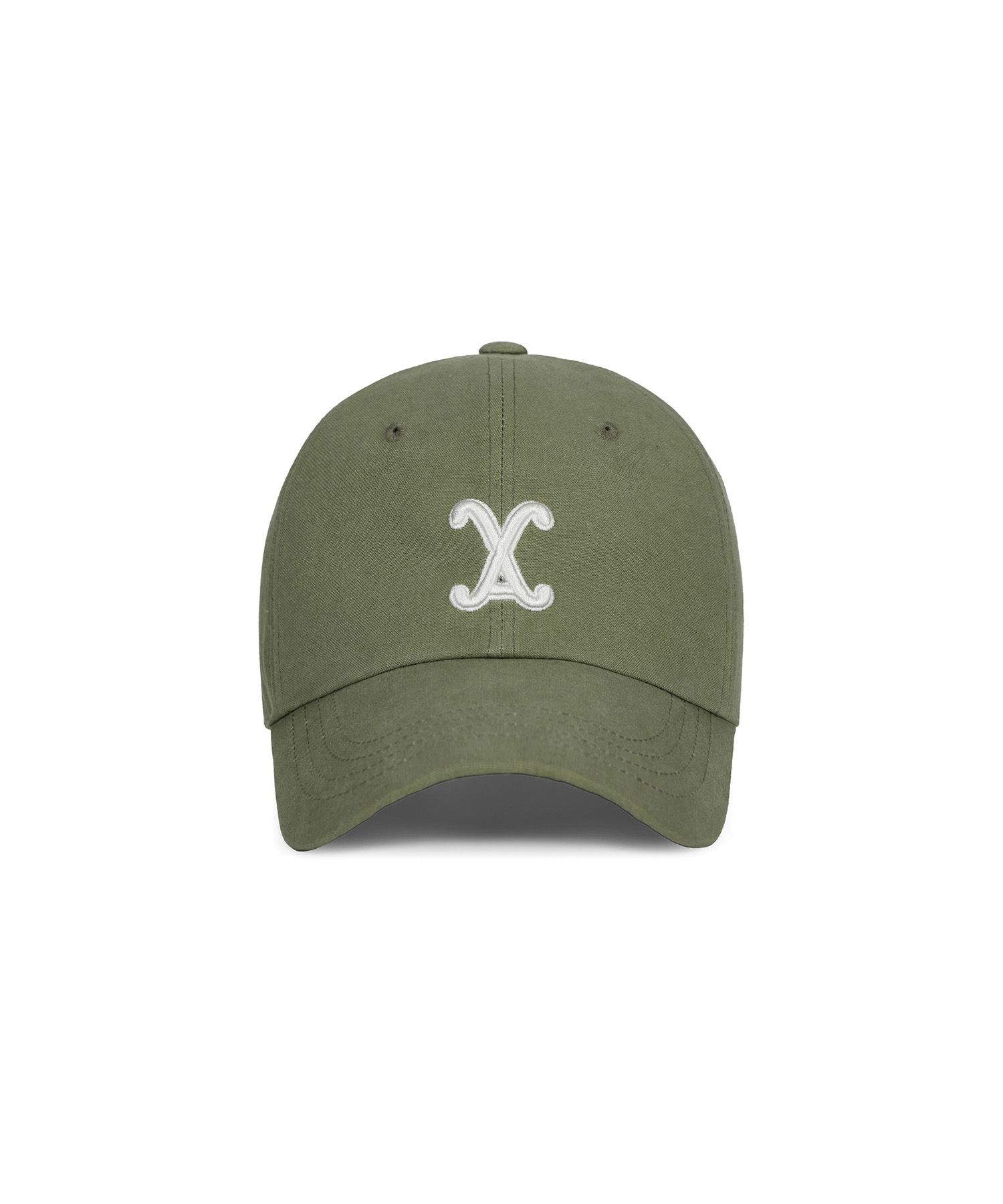 ■VARZAR■ VA Curved 3D Logo Ball Cap Khaki varzar1603 VA Curved Logo Nylon Ball Cap / Lightbeige - VARZAR | 60