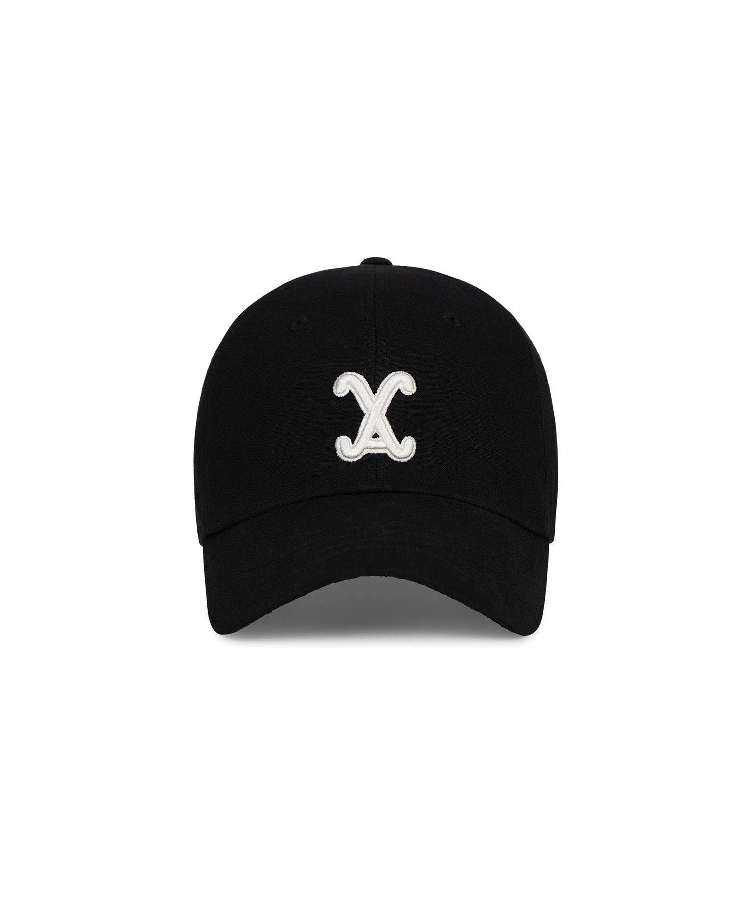 MUSINSA公式 | VARZAR VA Curved 3D Logo Ball Cap Black