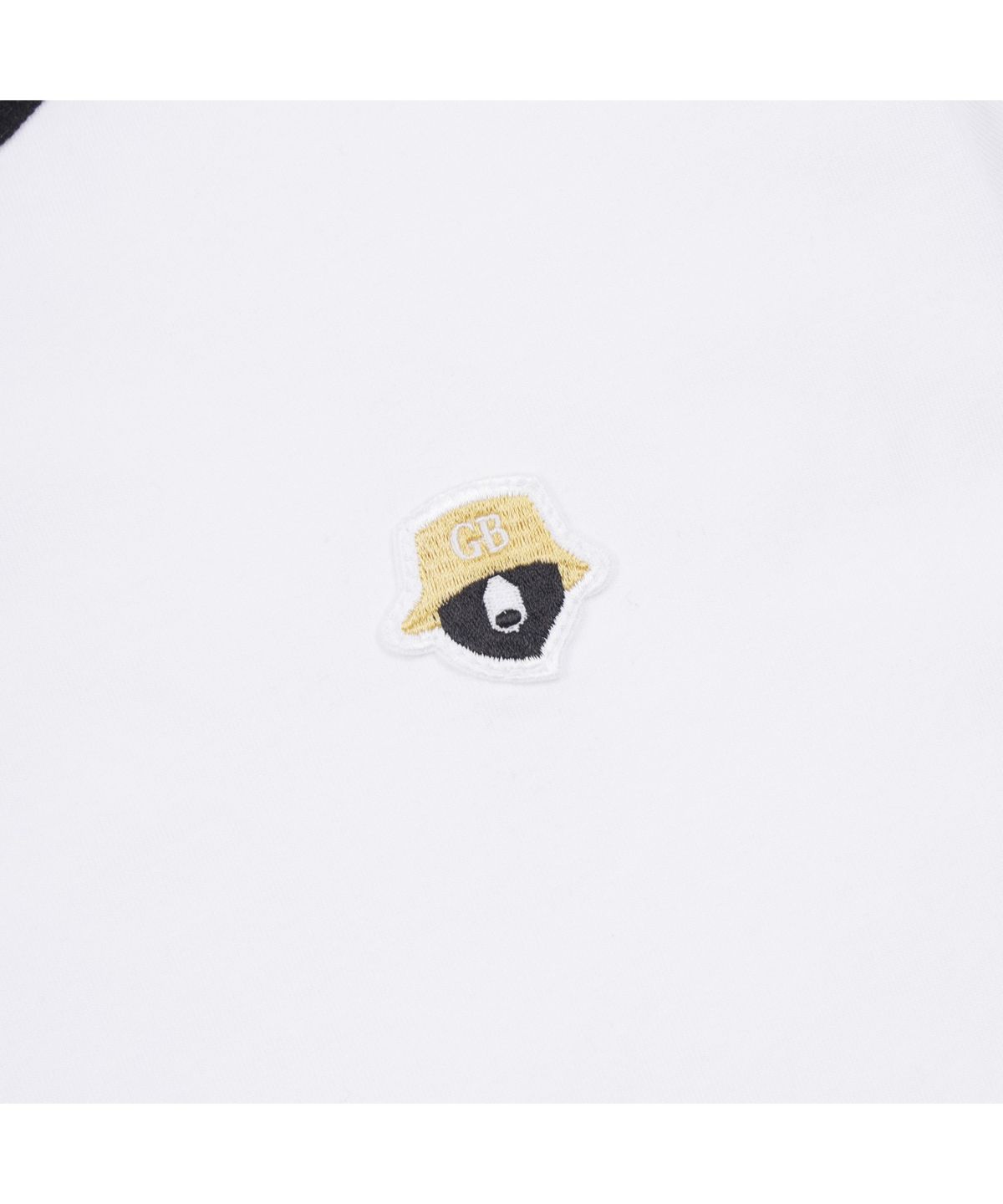골든베어(GOLDEN BEAR) (WOMEN) Ringer Short-Sleeve Round T-Shirt_G5TAM25125WHX