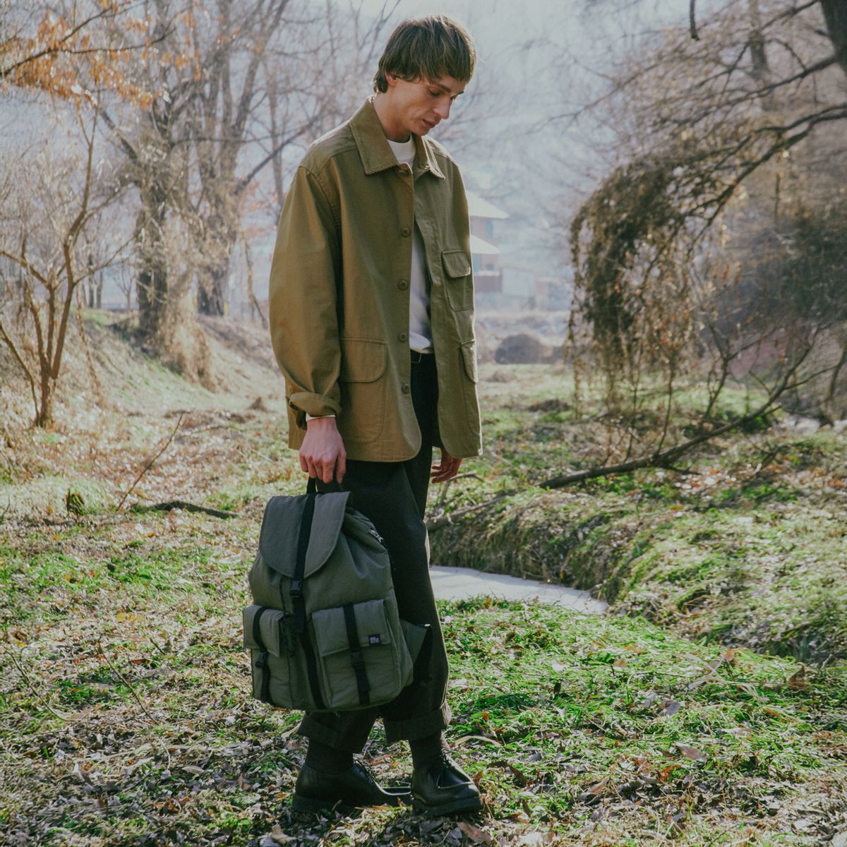 스위치(SWEETCH) CITY BOYS RUCKSACK 001 M Dawn Black