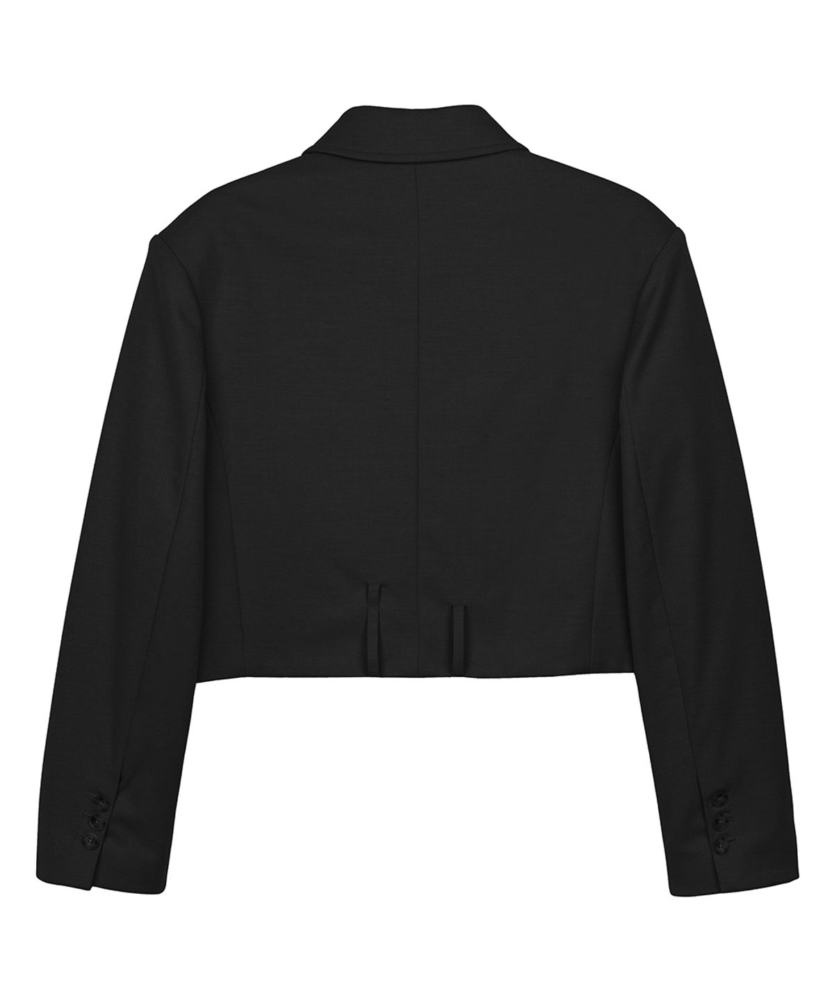 이예(YIYAE) Velé Wool Drift Crop Blouson Black