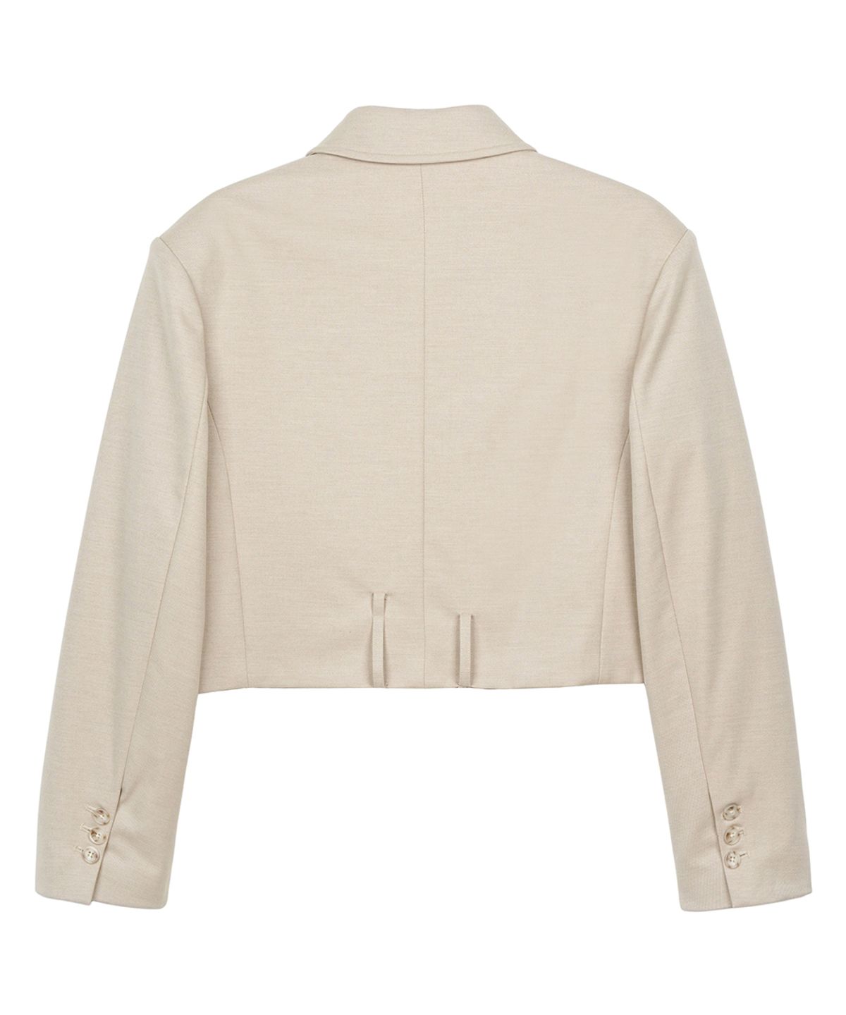 이예(YIYAE) Velé Wool Drift Crop Blouson Beige