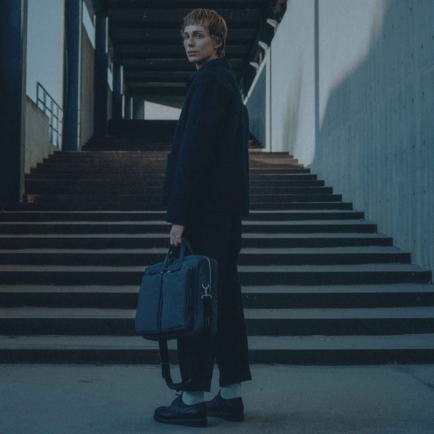 MUSINSA | SWEETCH CITY BOYS BRIEFCASE 001 Misty Blue