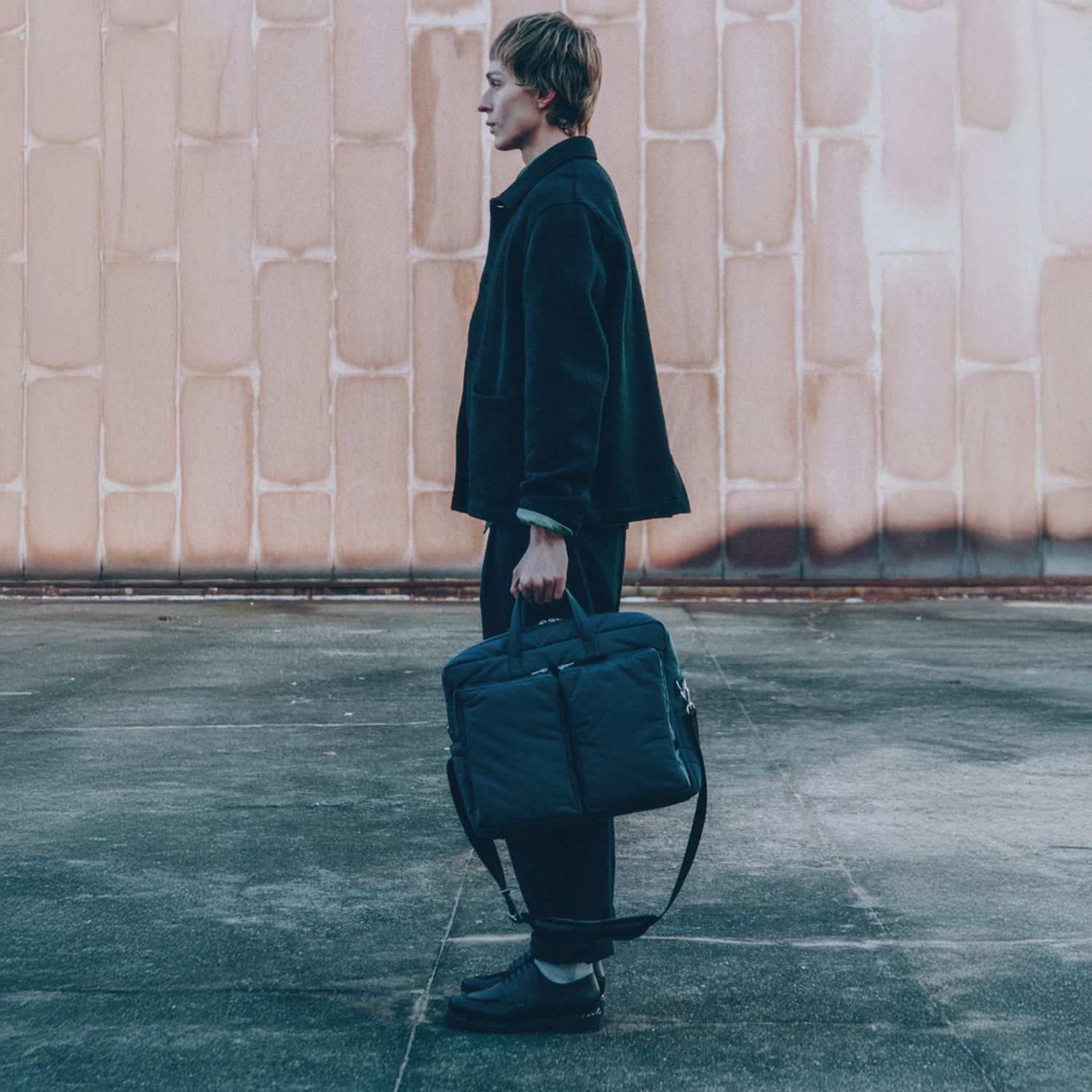 ☆sweetch☆ CITY BOYS LAPTOP CASE Moss Grey CT-005-MOG / CT MUSINSA | SWEETCH CITY BOYS SLIM BRIEFCASE 001 Moss Grey