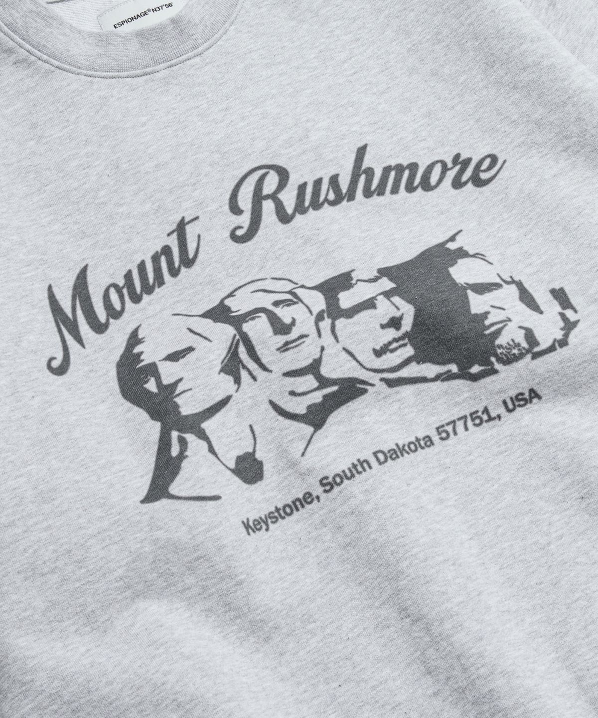 에스피오나지(ESPIONAGE) Mount Rushmore Heavyweight Sweatshirt Grey
