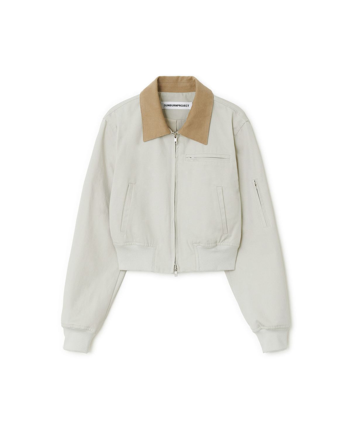썬번프로젝트(SUNBURNPROJECT) Cotton Crop Jacket, BEIGE