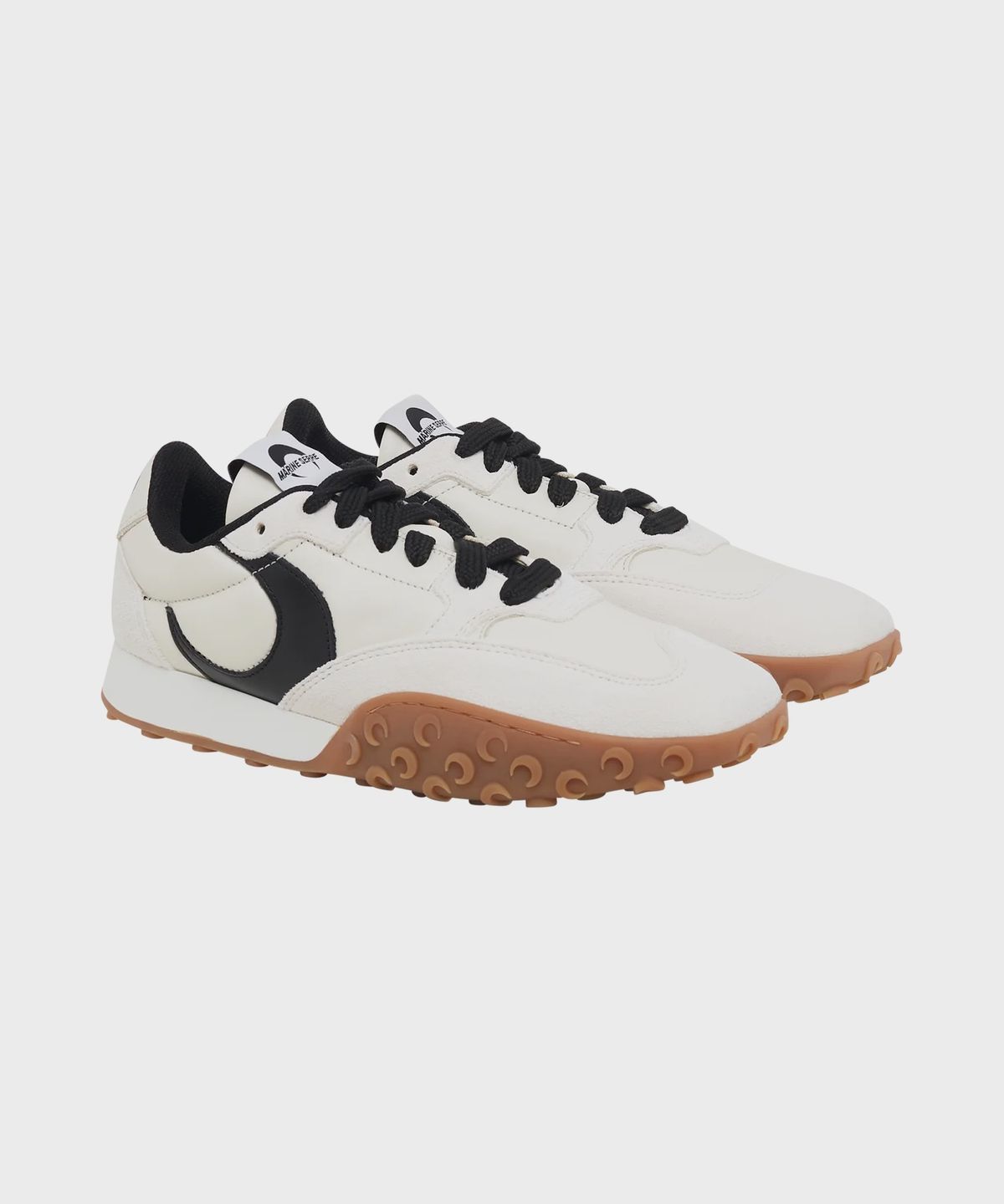 마린 세르(MARINE SERRE) (M) 맨즈 스웨이드 레더 MS 라이즈 에크루 SUEDE LEATHER MS RISE ECRU
