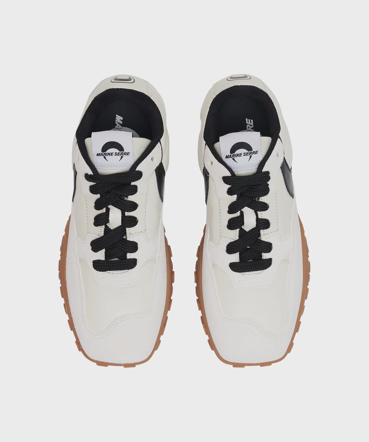 마린 세르(MARINE SERRE) (M) 맨즈 스웨이드 레더 MS 라이즈 에크루 SUEDE LEATHER MS RISE ECRU