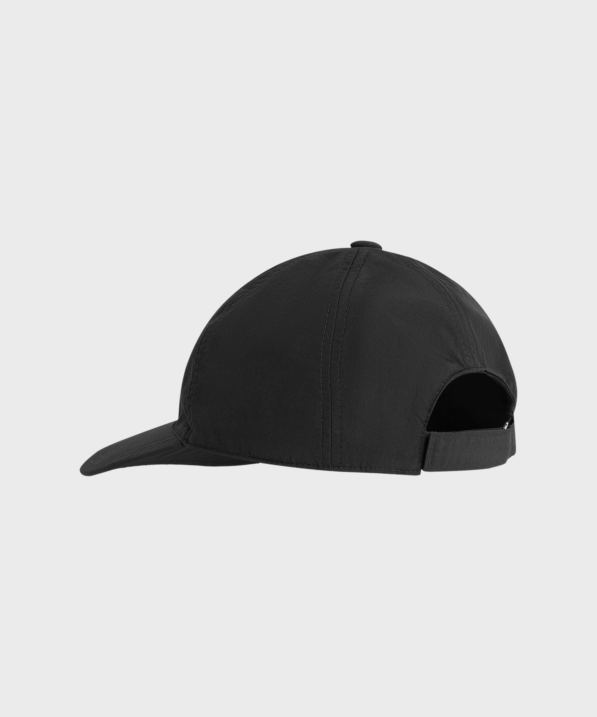 마린 세르(MARINE SERRE) (U) 리사이클드 나일론 베이스볼 캡 블랙 RECYCLED NYLON BASEBALL CAP BLACK