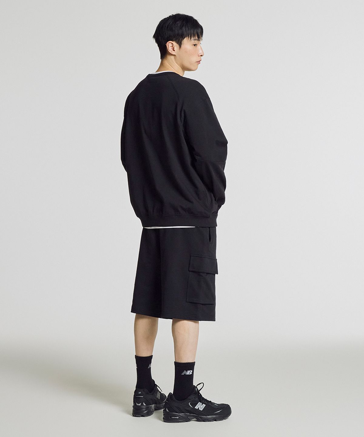 뉴발란스(NEW BALANCE) NBNVG31433 / UNI 헤리티지 5.5부 카고 쇼츠 (BLACK)