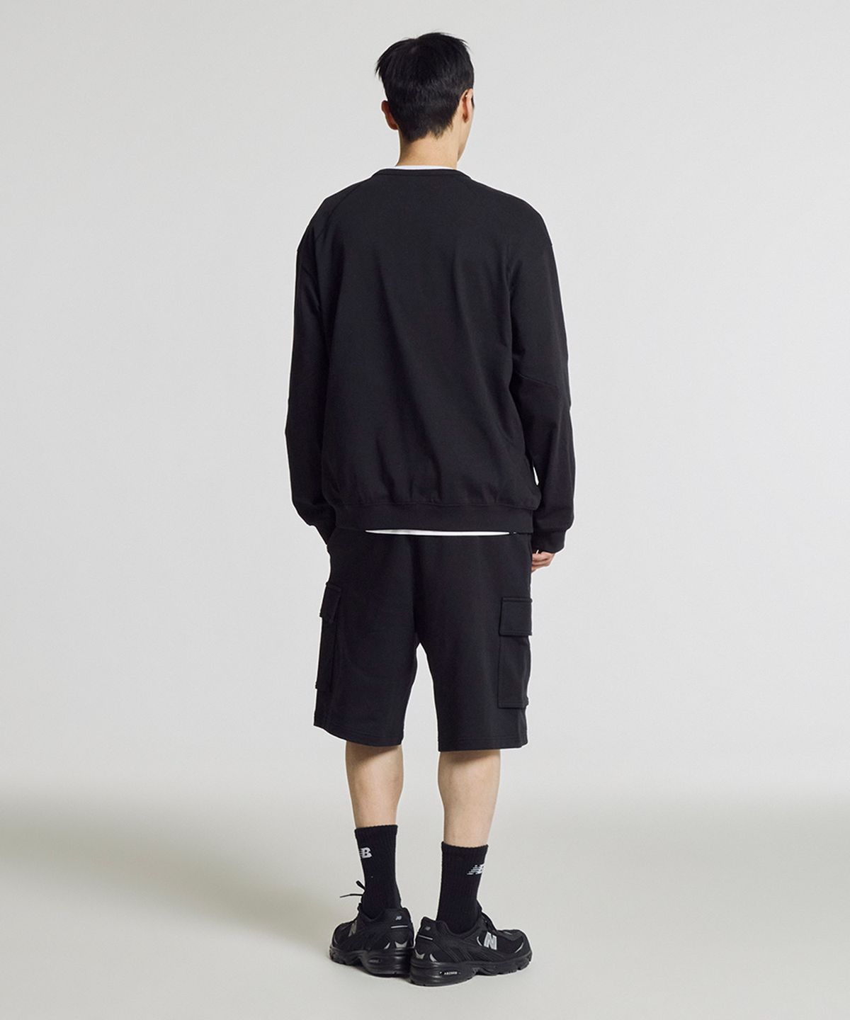 뉴발란스(NEW BALANCE) NBNVG31433 / UNI 헤리티지 5.5부 카고 쇼츠 (BLACK)