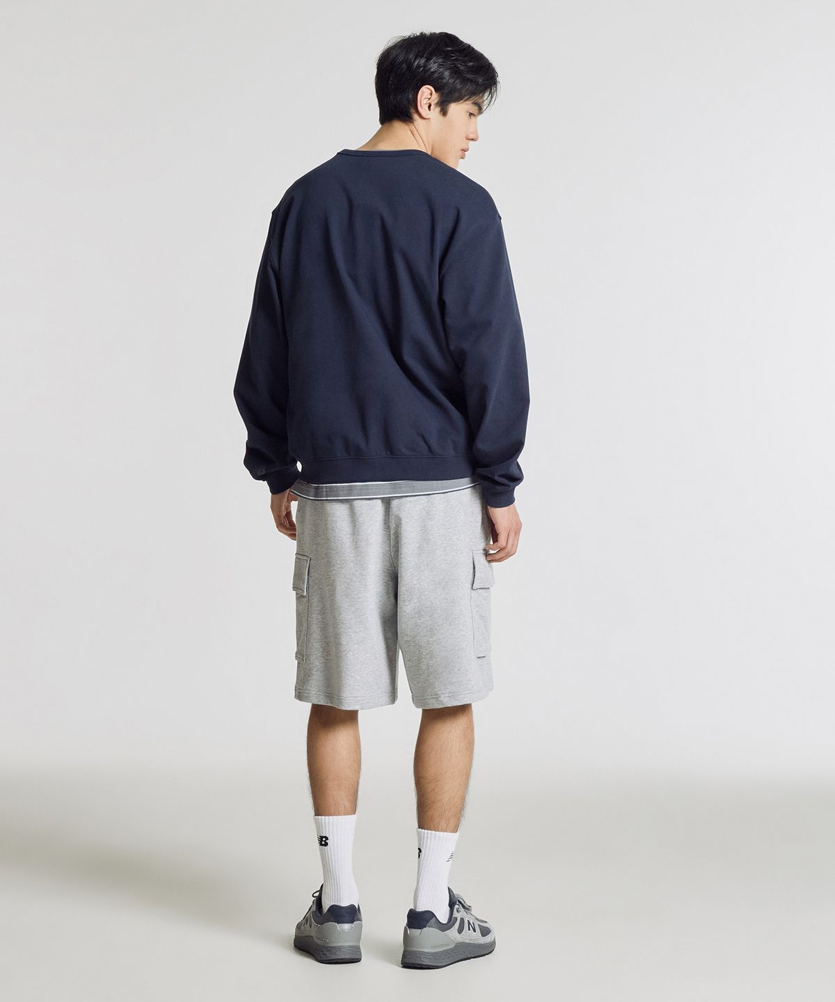 뉴발란스(NEW BALANCE) NBNVG21433 / UNI 헤리티지 5.5부 카고 쇼츠 (GRAY)