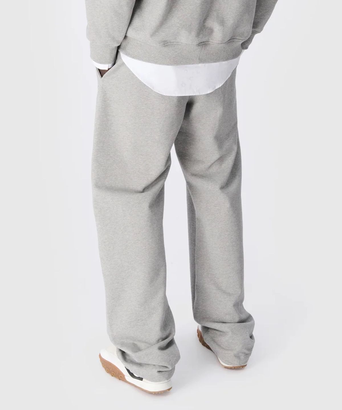 마린 세르(MARINE SERRE) (U) 25SS 문 로고 플리스 스웨트팬츠 그레이 MOON LOGO FLEECE SWEATPANTS GREY