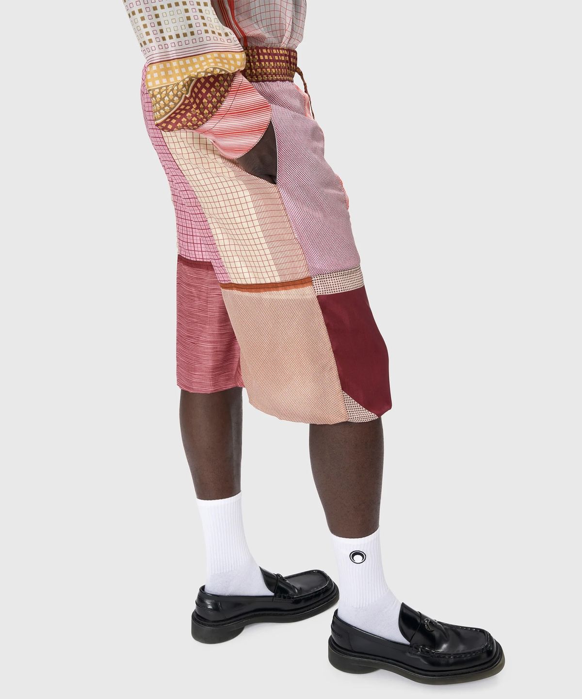 마린 세르(MARINE SERRE) (U) 리제너레이티드 실크 스카프 버뮤다 멀티 REGENERATED SILK SCARVES BERMUDAS MULTICOLOR