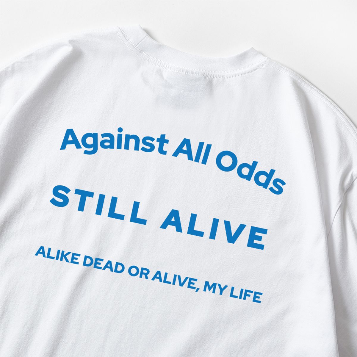 스플래시코드(SPLASHCODE) 반팔 티셔츠 화이트- 준캠핑 스틸 얼라이브(Still Alive)