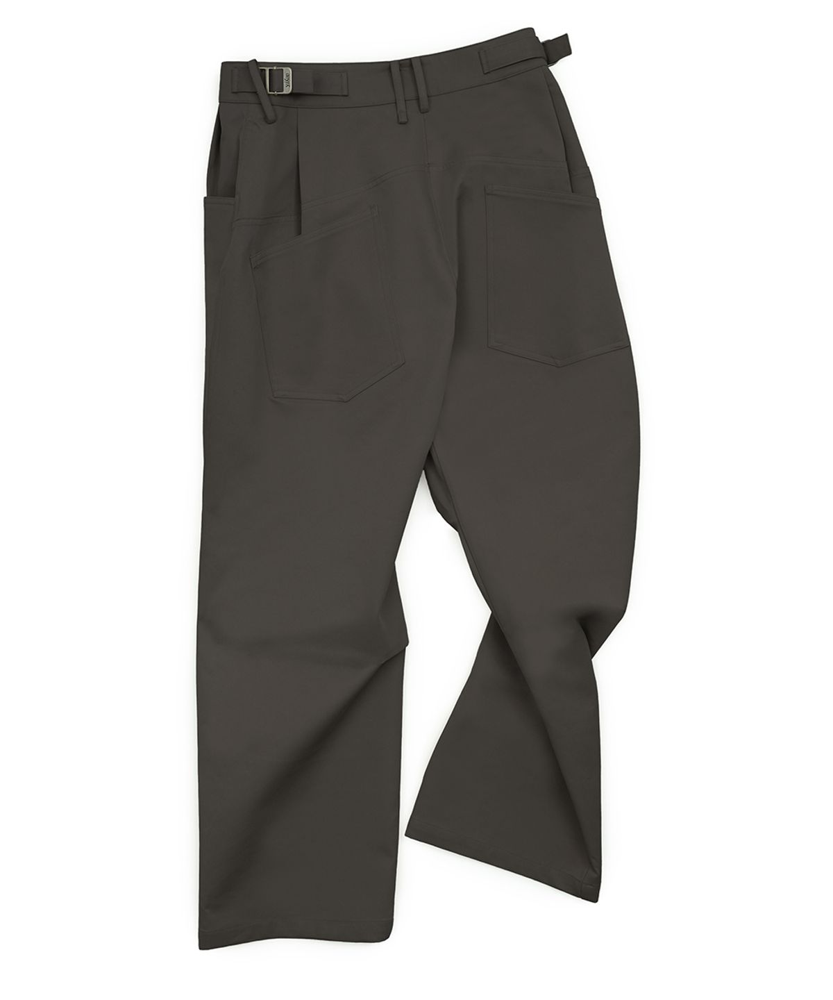 이예(YIYAE) Équilibre Axle Side Strap Trousers Charcoal