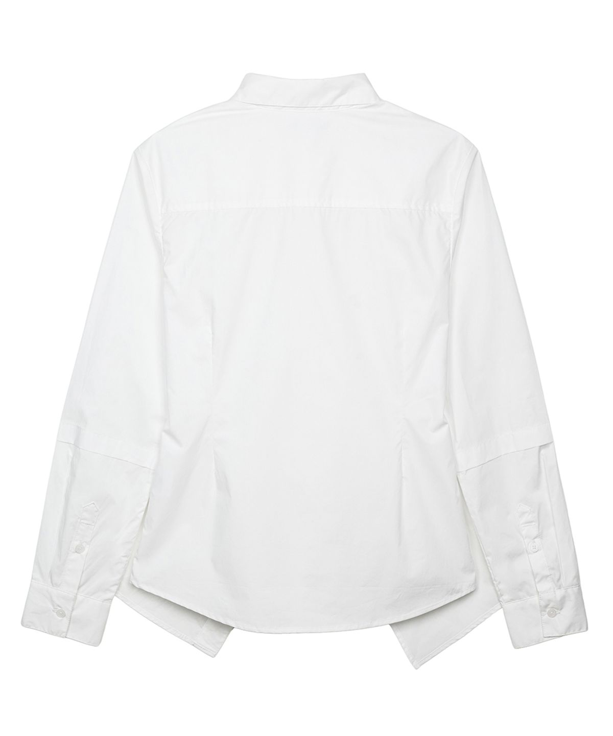 이예(YIYAE) Structured Layered Slim Shirts White