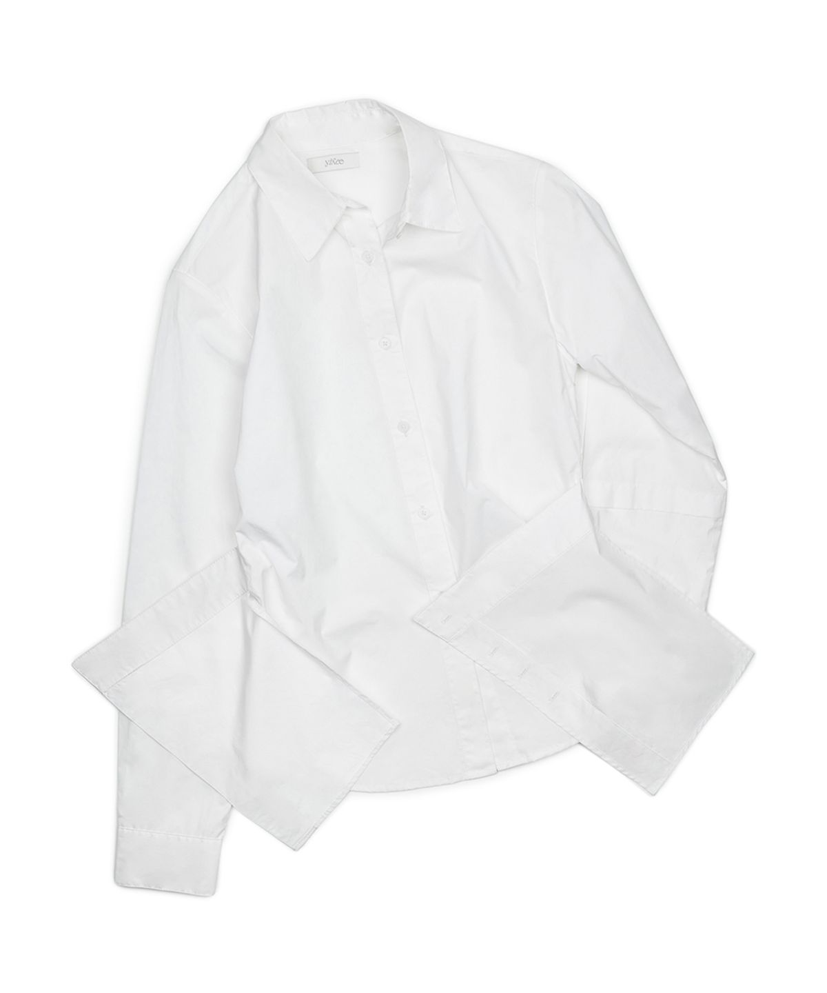 이예(YIYAE) Structured Layered Slim Shirts White