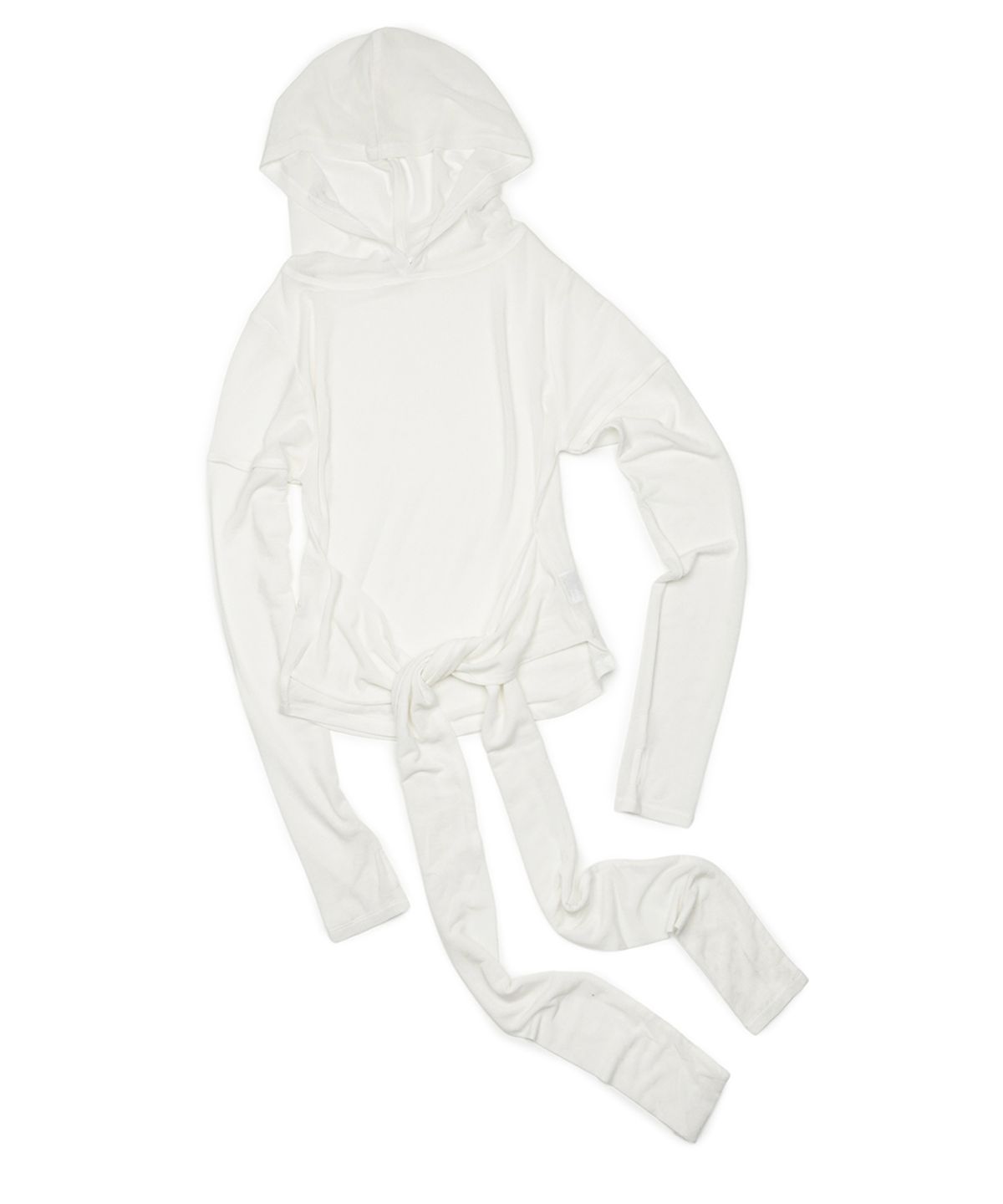 이예(YIYAE) Layered Wrap Knot Hood Ivory