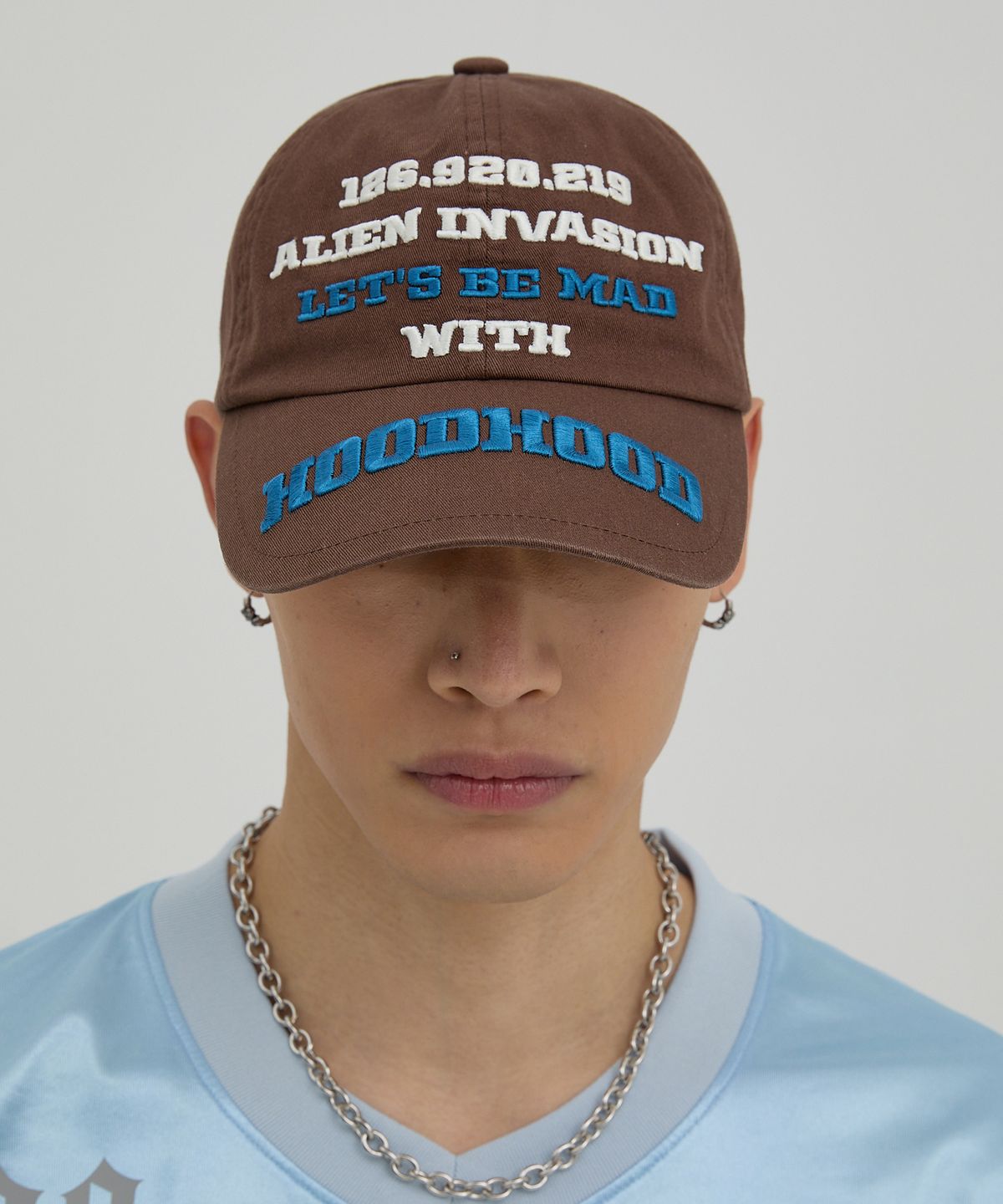후드후드(HOODHOOD) BE MAD 볼캡 브라운
