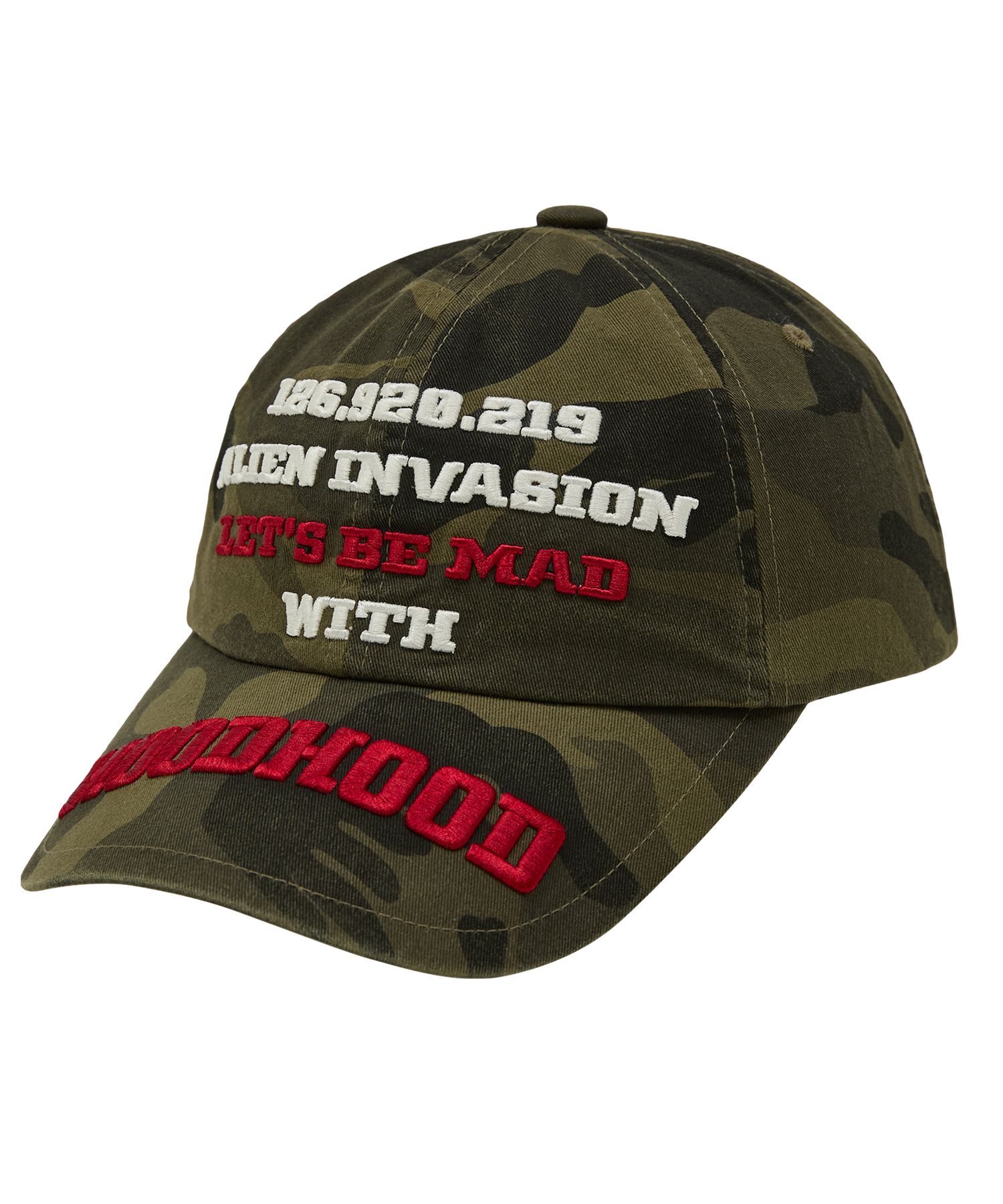 ●HOODHOOD● BE MAD Ball Cap Camo HDBE01AC02-1 MUSINSA | HOODHOOD BE MAD Ball Cap Camo
