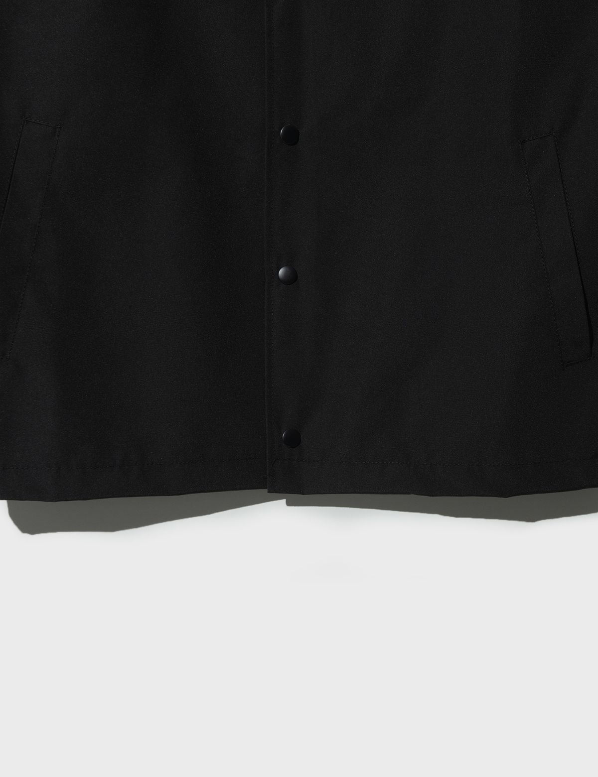 펀치드렁크파티즈(PUNCH DRUNK PARTIES) Circle Logo Coach Jacket (BLACK)