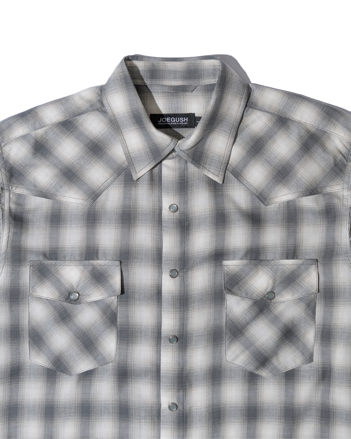 조거쉬(JOEGUSH) Kurt 3 Flannel Shirt (Grey)