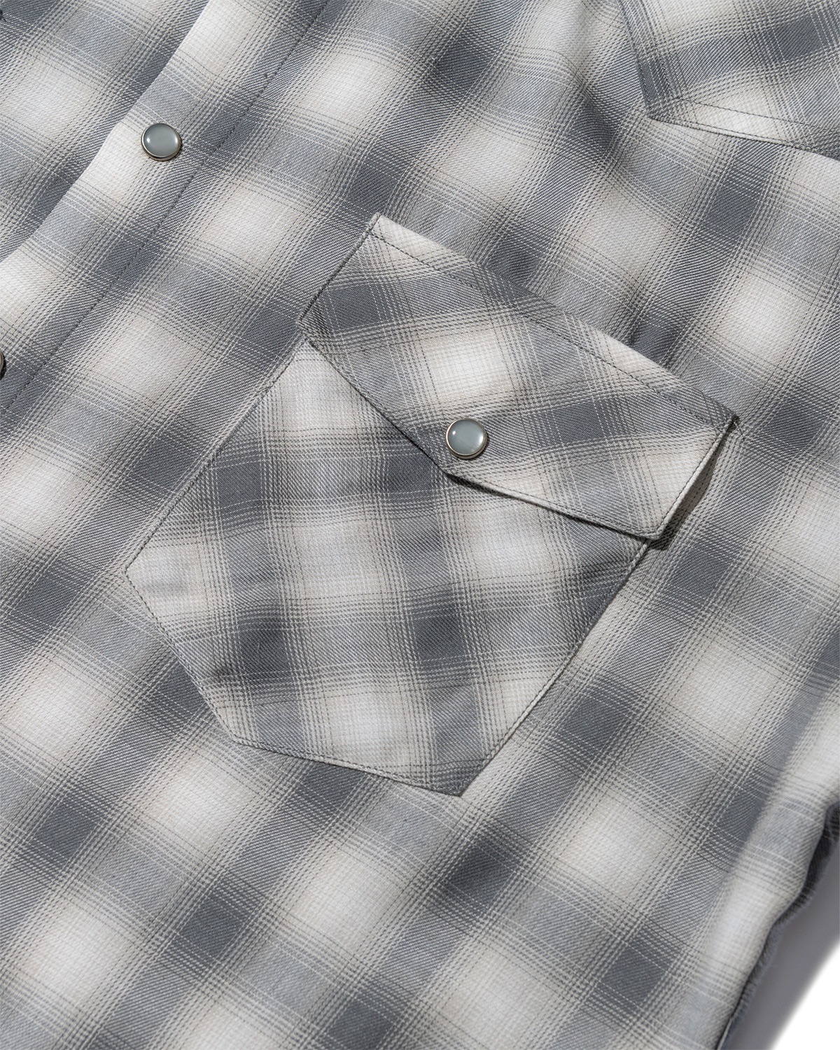 조거쉬(JOEGUSH) Kurt 3 Flannel Shirt (Grey)