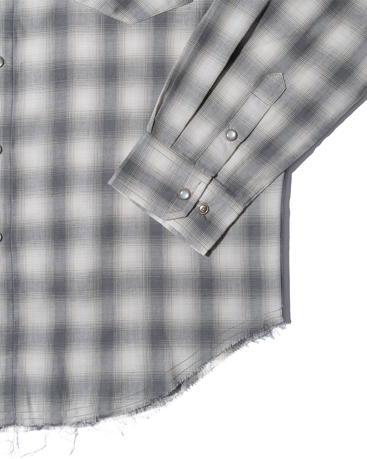 조거쉬(JOEGUSH) Kurt 3 Flannel Shirt (Grey)