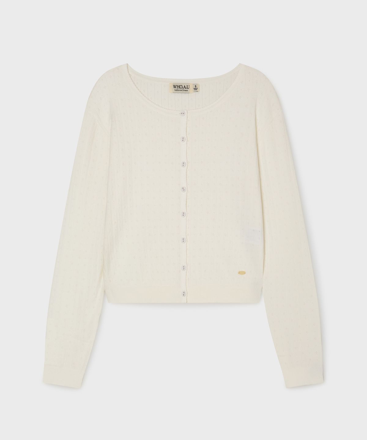 후아유(WHO.A.U) Punching Skashi Cardigan (Set-up) / WHCKG2433F