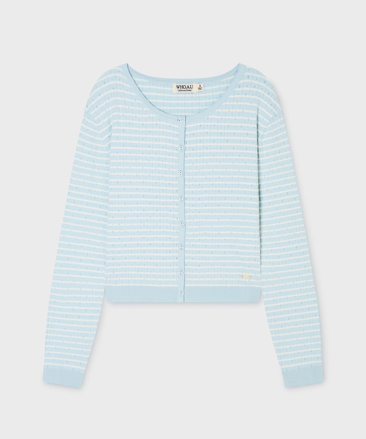 후아유(WHO.A.U) Punching Skashi Cardigan (Set-up) / WHCKG2433F