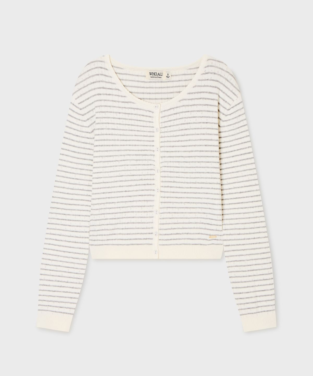 후아유(WHO.A.U) Punching Skashi Cardigan (Set-up) / WHCKG2433F