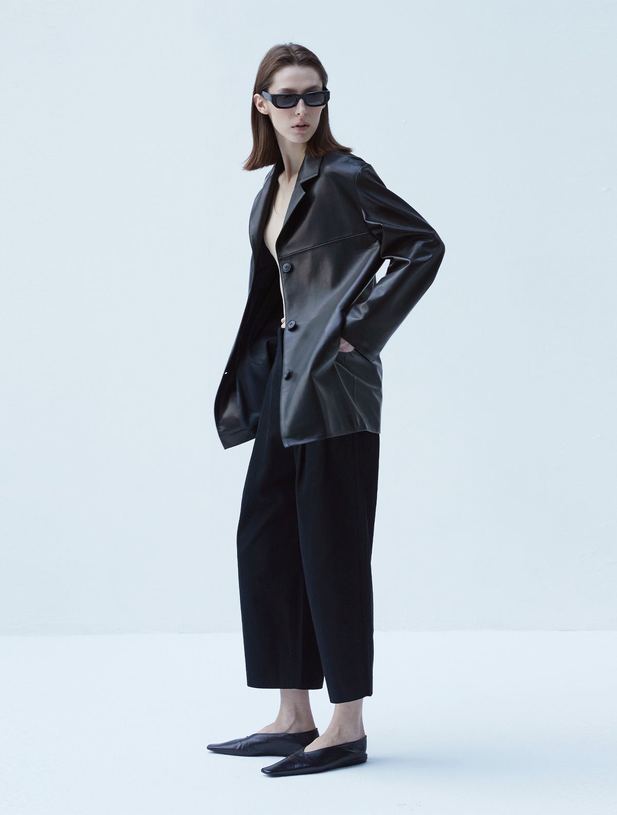 베르데마르(VERDEMAR) European Lambskin Classic Blazer_Black