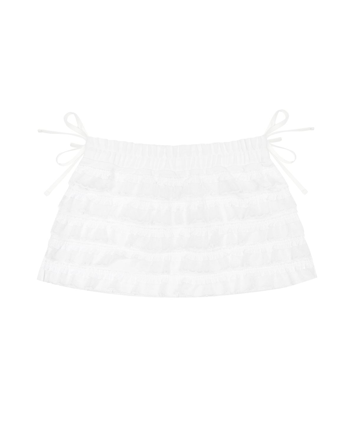 러브이즈트루(LUVISTRUE) [MARIE] LAYERED SHORT SKIRT(WHITE)