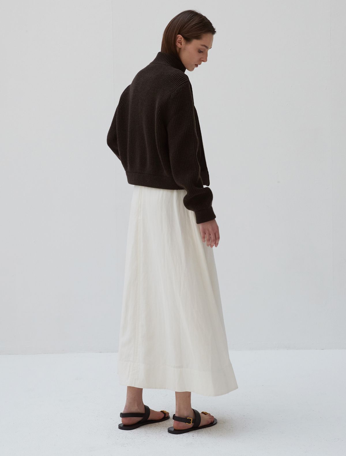 베르데마르(VERDEMAR) Italian suede Wool Blend JK_Dark Brown