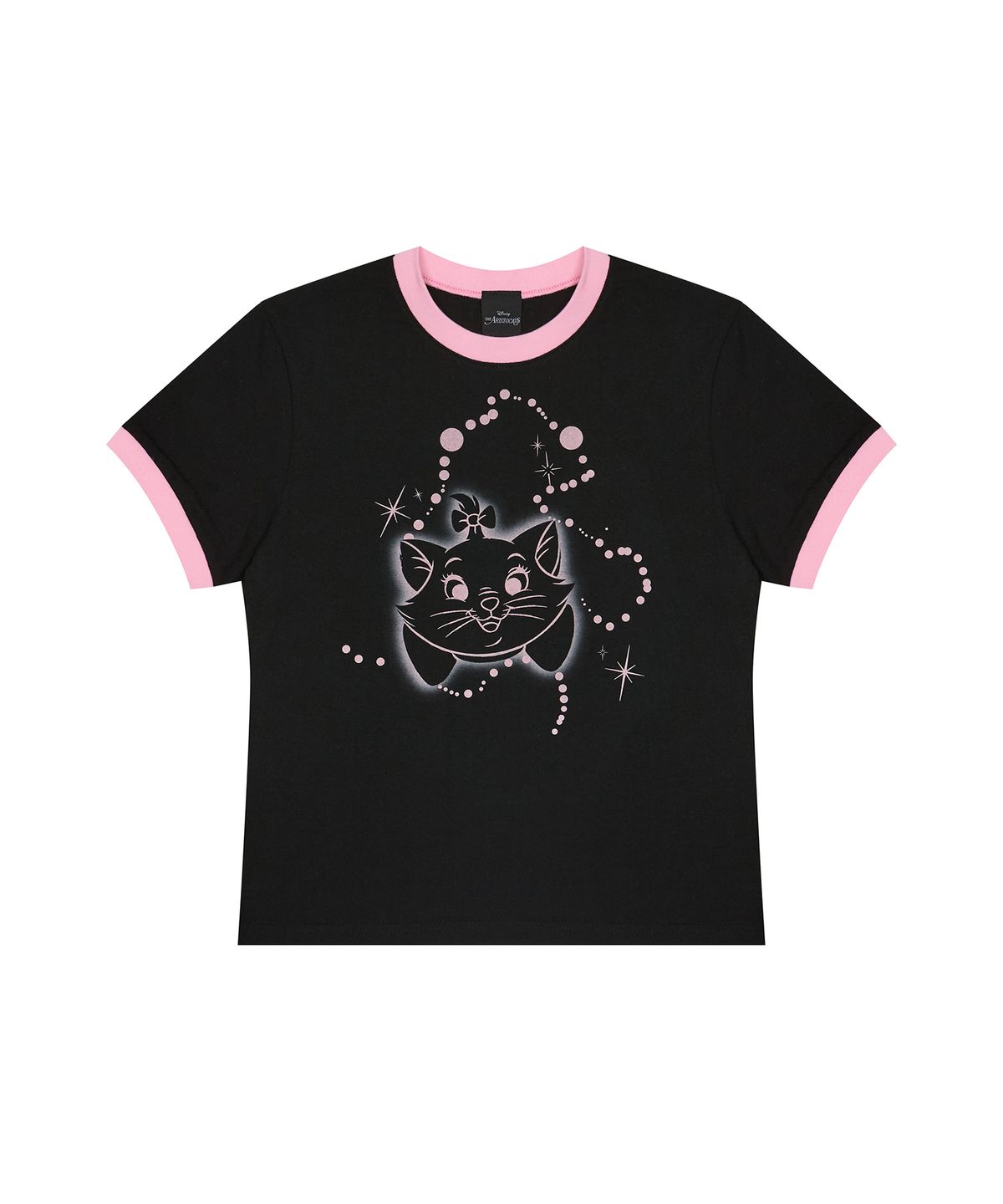 러브이즈트루(LUVISTRUE) [MARIE] FACE TEE(BLACK)
